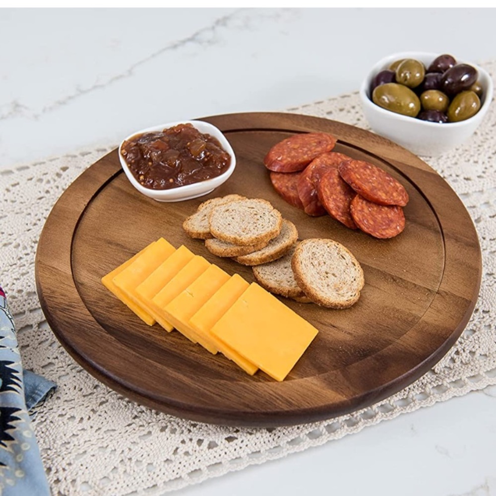 Lipper International 10- Inch Environmentally Friendly Acacia Kitchen Turntable